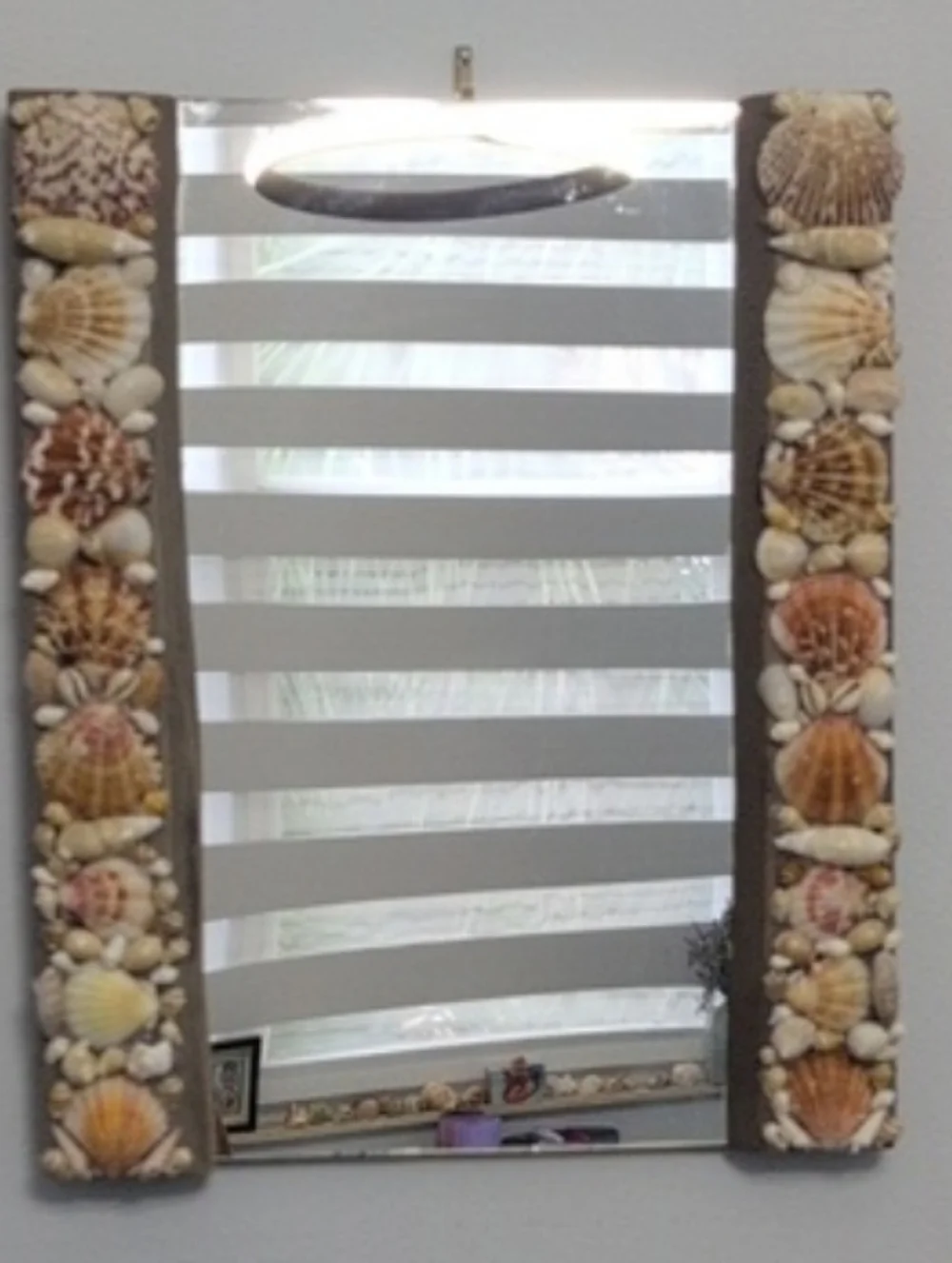 Shell Art Mirror, Seashell Art, Decorative Mirror, Home Decorl Seashells Coastal